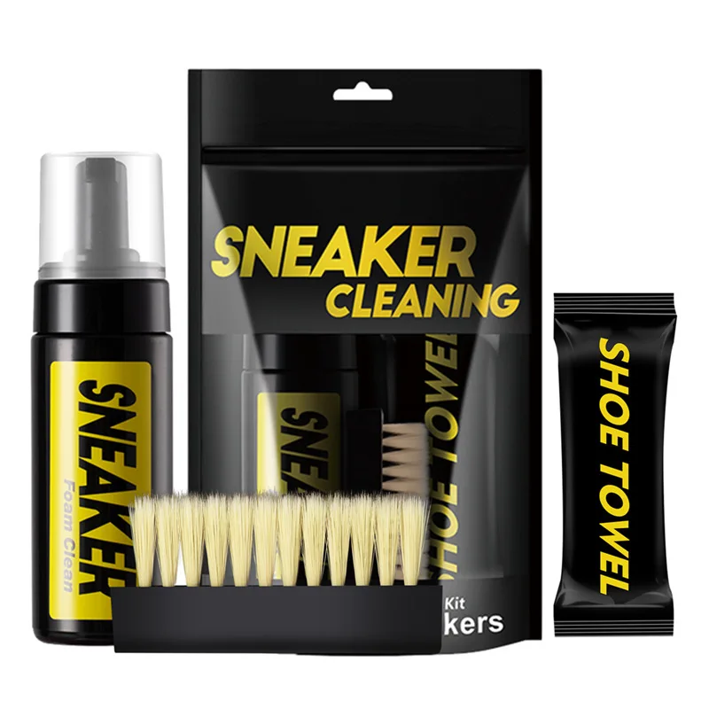 Sneaker Care For Suede - 150ml ホワイトスエードブーツドライクリーニングキット 水を使わないフォームスニーカークリーナー ブラシとクロス付き 靴のお手入れ用