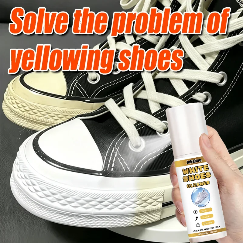 白い靴のホワイトニングクリーニングスプレー、汚れや黄ばみ除去 - Sneaker Care Whitener のレビューと価格